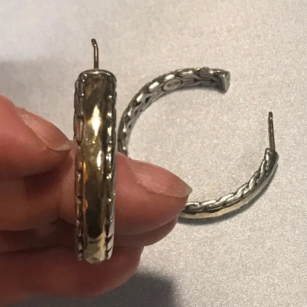 John Hardy Large Hoop Earrings